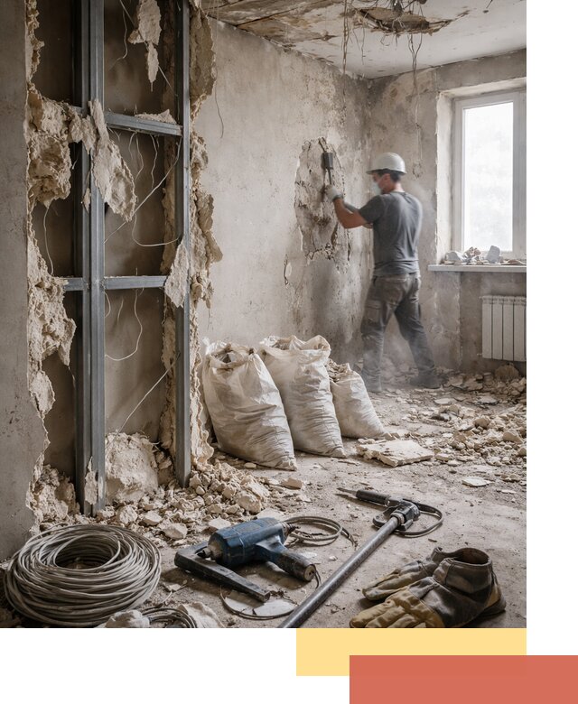 Профессиональный демонтаж зданий и конструкций в Ленинске-Кузнецком