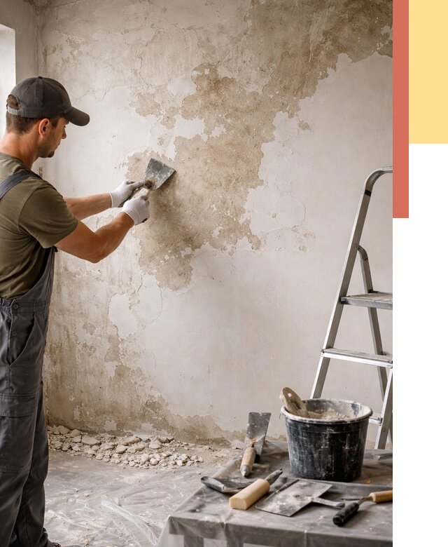 Снятие старой шпаклевки в Ленинске-Кузнецком от 1891 руб. — быстро и недорого | ОТДЕЛОЧНИК-Лнн