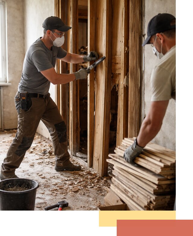 Демонтаж деревянных перегородок в Ленинске-Кузнецком быстро и аккуратно