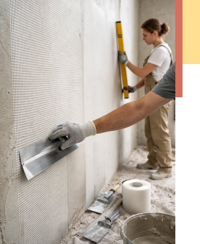 Армирование стен стеклосеткой в Ленинске-Кузнецком от 3271 руб. под ключ | ОТДЕЛОЧНИК-Лнн