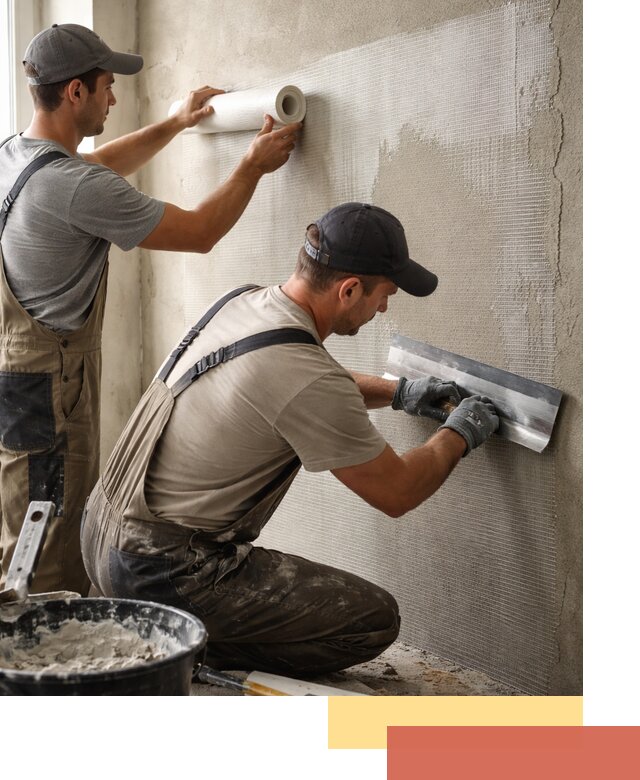 Армирование стен стеклосеткой в Ленинске-Кузнецком для прочной отделки