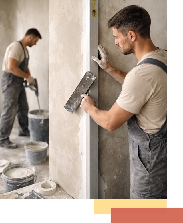 Выведение углов стен в Ленинске-Кузнецком: монтаж и оштукатуривание