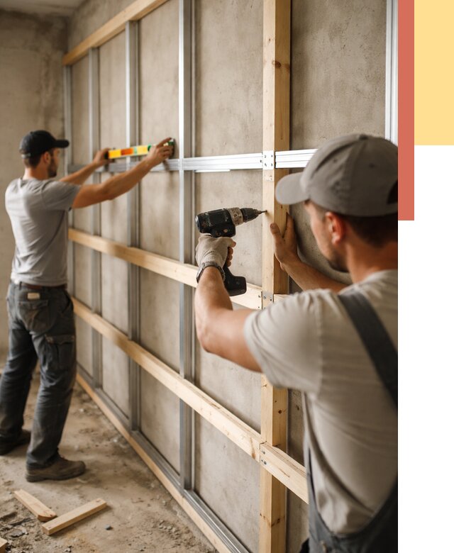 Устройство обрешетки под панели в Ленинске-Кузнецком от 2146 руб. — монтаж под ключ | ОТДЕЛОЧНИК-Лнн