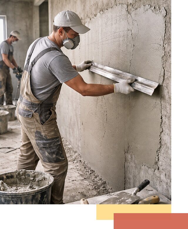 Штукатурка бетонных стен в Ленинске-Кузнецком качественно и долговечно