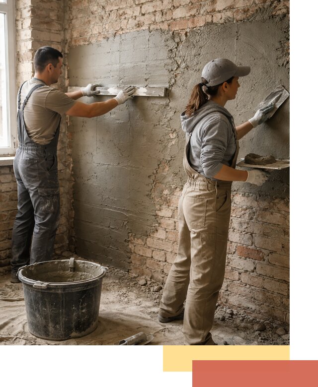 Штукатурка кирпичных стен в Ленинске-Кузнецком — качественно и надежно