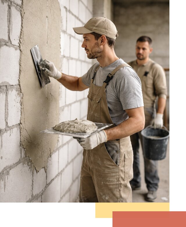 Штукатурка стен из газобетона в Ленинске-Кузнецком под ключ