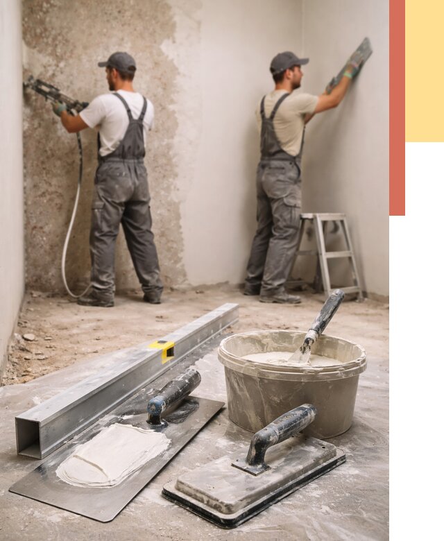 Штукатурка стен под обои в Ленинске-Кузнецком от 4599 руб./м2 — выравнивание под обои | ОТДЕЛОЧНИК-Лнн