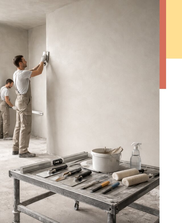 Штукатурка стен под покраску в Ленинске-Кузнецком от 4599 руб./м² — качественно и недорого | ОТДЕЛОЧНИК-Лнн