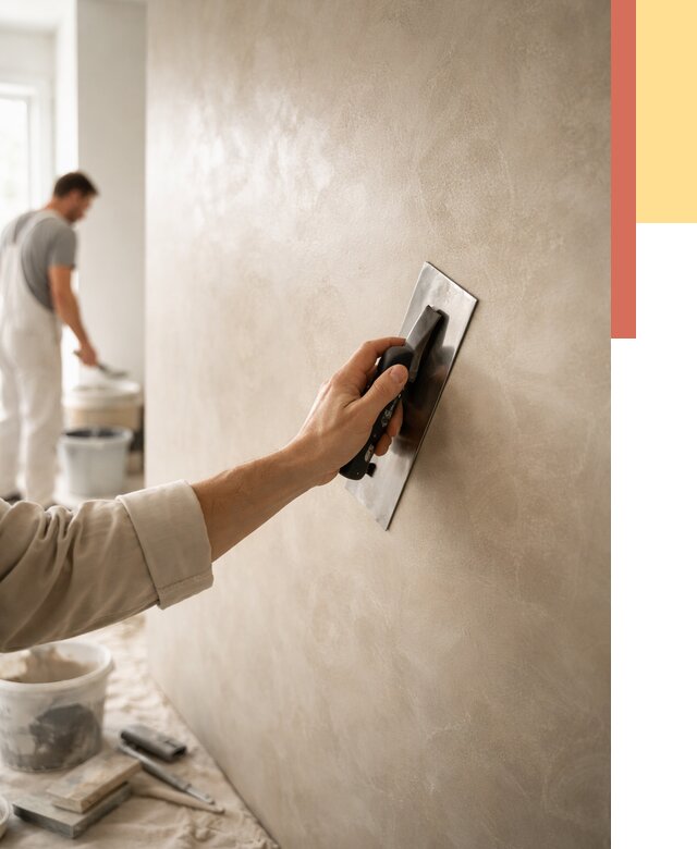 Венецианская штукатурка в Ленинске-Кузнецком от 3577 руб/м² — нанесение стен под ключ | ОТДЕЛОЧНИК-Лнн