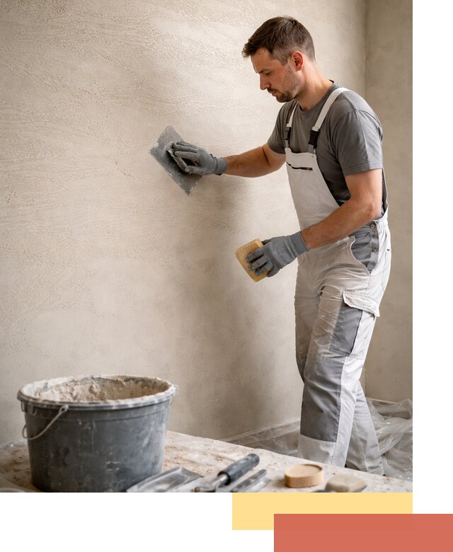 Декоративная штукатурка травертин в Ленинске-Кузнецком для стен и потолков