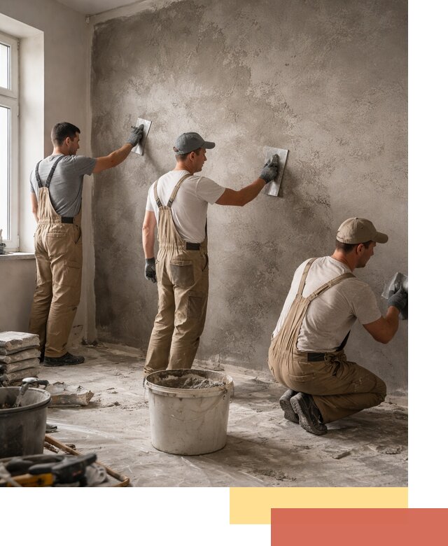 Декоративная штукатурка под бетон в Ленинске-Кузнецком для стен и потолков