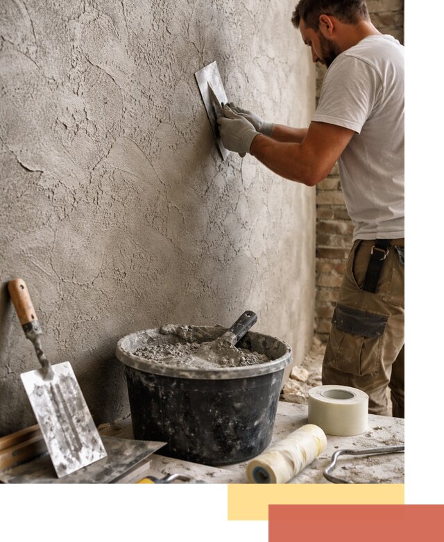 Декоративная штукатурка лофт в Ленинске-Кузнецком — отделка стен и потолков