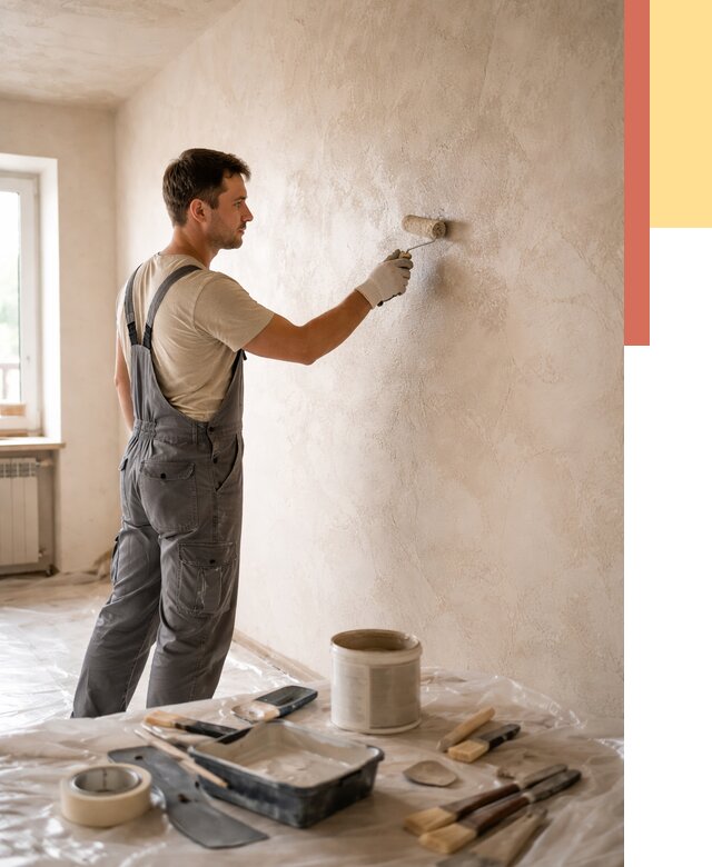 Нанесение лессирующей краски по декоративке в Ленинске-Кузнецком от 1789 руб. | ОТДЕЛОЧНИК-Лнн