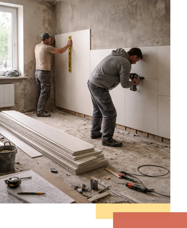 Монтаж ПВХ панелей на стены в Ленинске-Кузнецком качественно и быстро