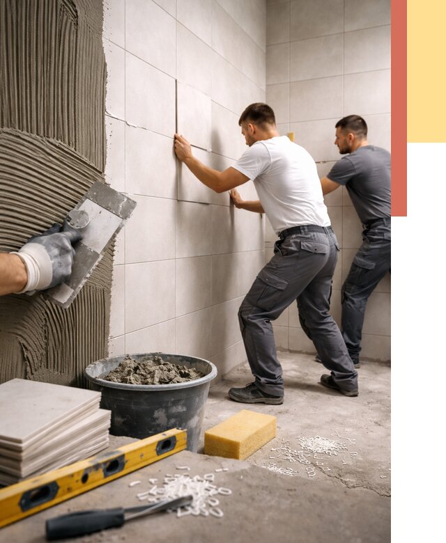 Укладка плитки на стены в Ленинске-Кузнецком от 869 руб. — качественно и недорого | ОТДЕЛОЧНИК-Лнн