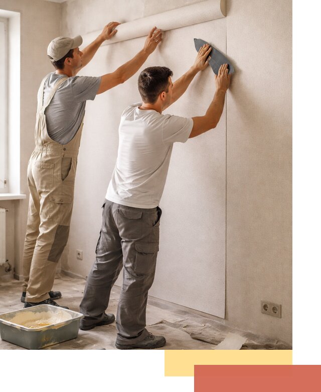 Поклейка виниловых обоев в Ленинске-Кузнецком профессионально и качественно