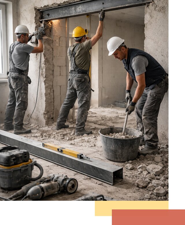 Создание проемов в стенах и несущих конструкциях в Ленинске-Кузнецком