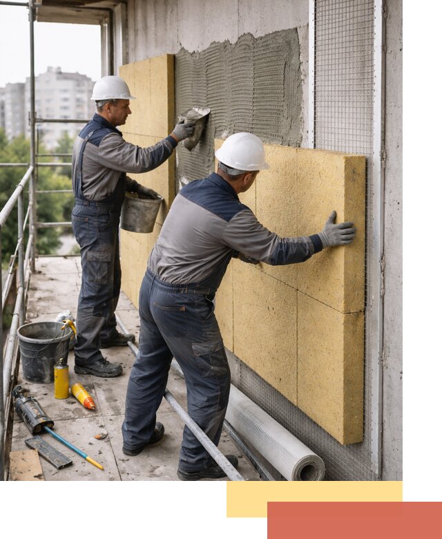 Утепление стен зданий и домов в Ленинске-Кузнецком качественно и надежно