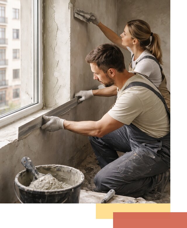 Штукатурка откосов дверей и окон профессионально в Ленинске-Кузнецком