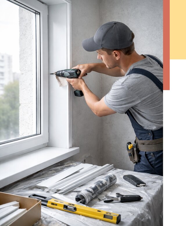 Установка пластиковых откосов в Ленинске-Кузнецком от 2300 руб. | ОТДЕЛОЧНИК-Лнн монтаж, быстро и недорого