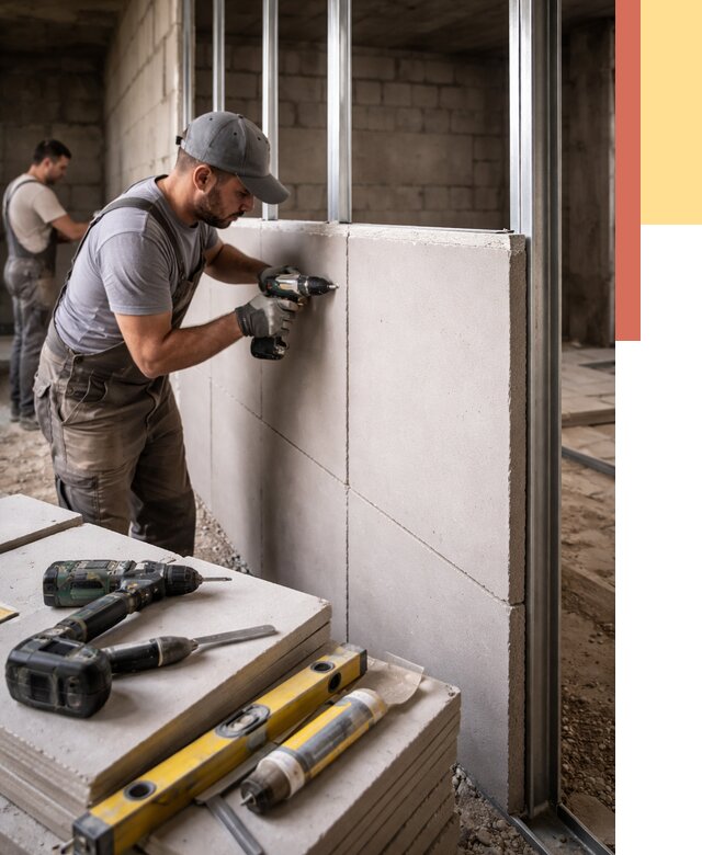 Кладка влагостойких перегородок ПГП в Ленинске-Кузнецком от 1227 руб. под ключ | ОТДЕЛОЧНИК-Лнн