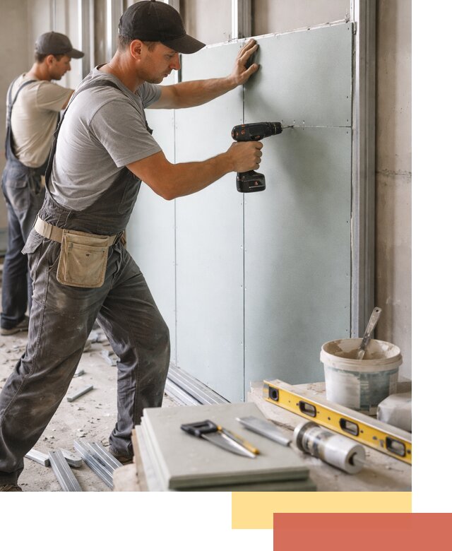 Кладка влагостойких перегородок ПГП в Ленинске-Кузнецком