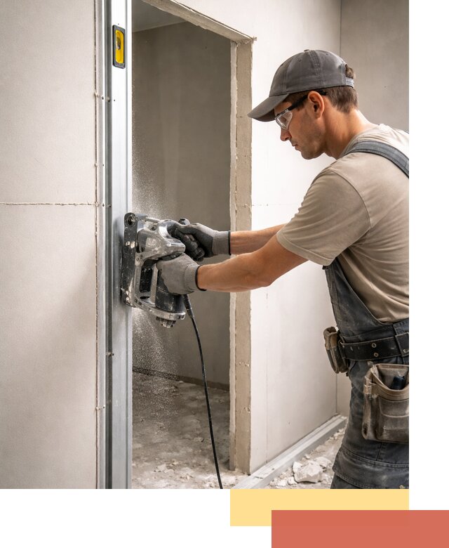 Устройство дверного проема в перегородке в Ленинске-Кузнецком