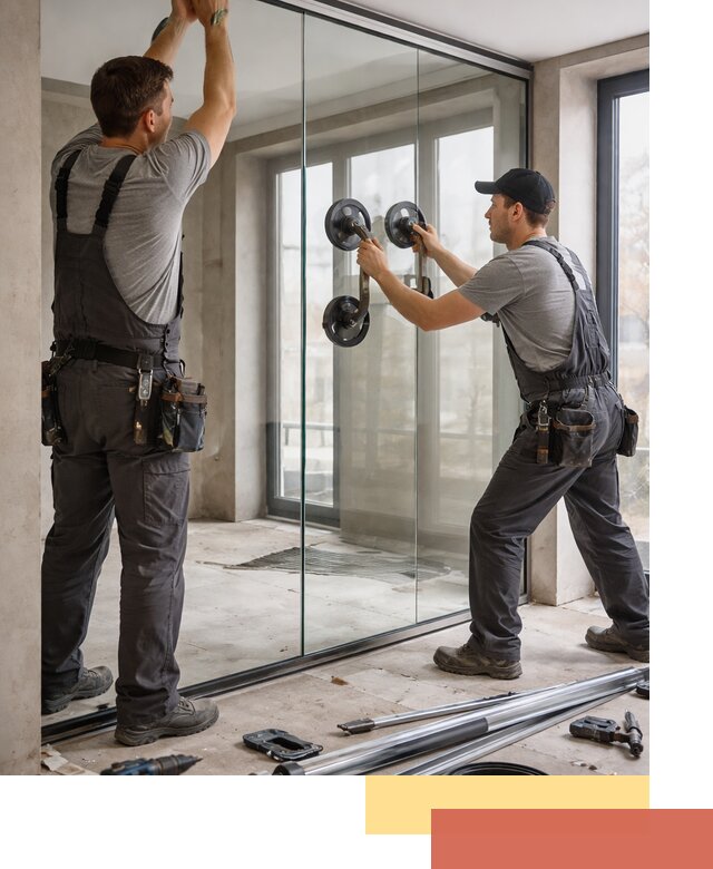 Цельностеклянные перегородки под ключ в Ленинске-Кузнецком