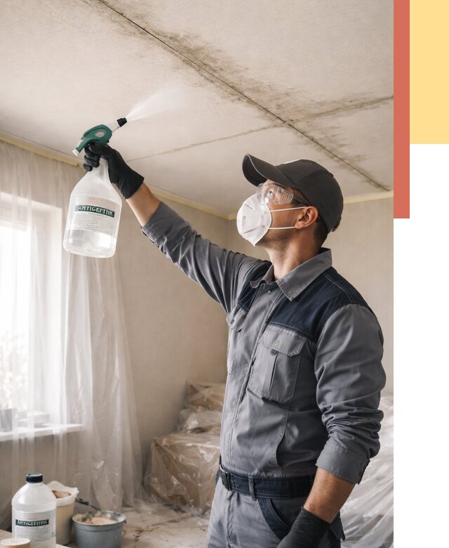 Антисептическая обработка потолка в Ленинске-Кузнецком от 2555 руб. | ОТДЕЛОЧНИК-Лнн