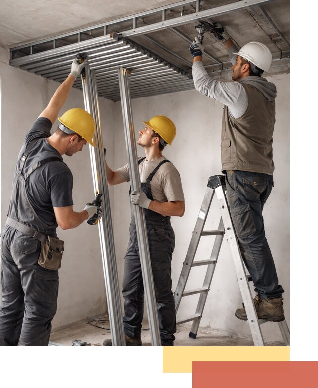 Монтаж реечного потолка под ключ в Ленинске-Кузнецком