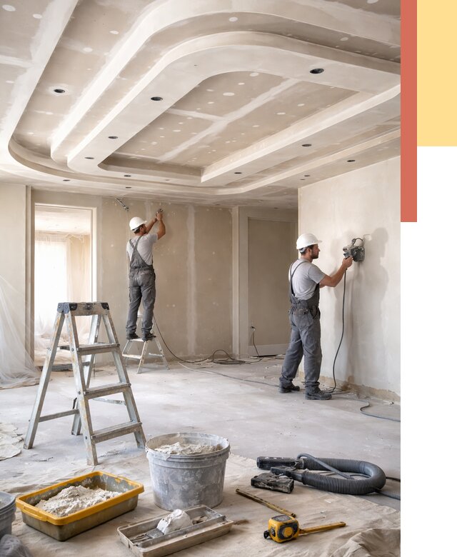 Многоуровневый потолок из гипсокартона в Ленинске-Кузнецком от 767 руб. под ключ | ОТДЕЛОЧНИК-Лнн