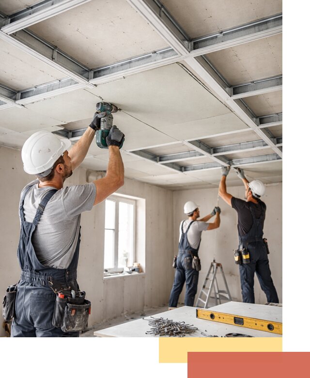 Кессонный потолок из гипсокартона под ключ в Ленинске-Кузнецком