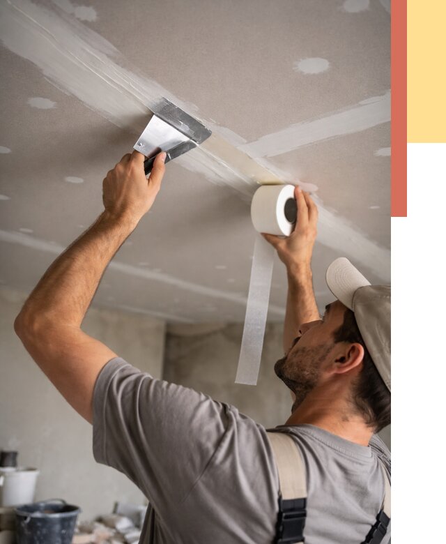 Обработка швов потолка ГКЛ в Ленинске-Кузнецком от 7666 руб. под ключ | ОТДЕЛОЧНИК-Лнн