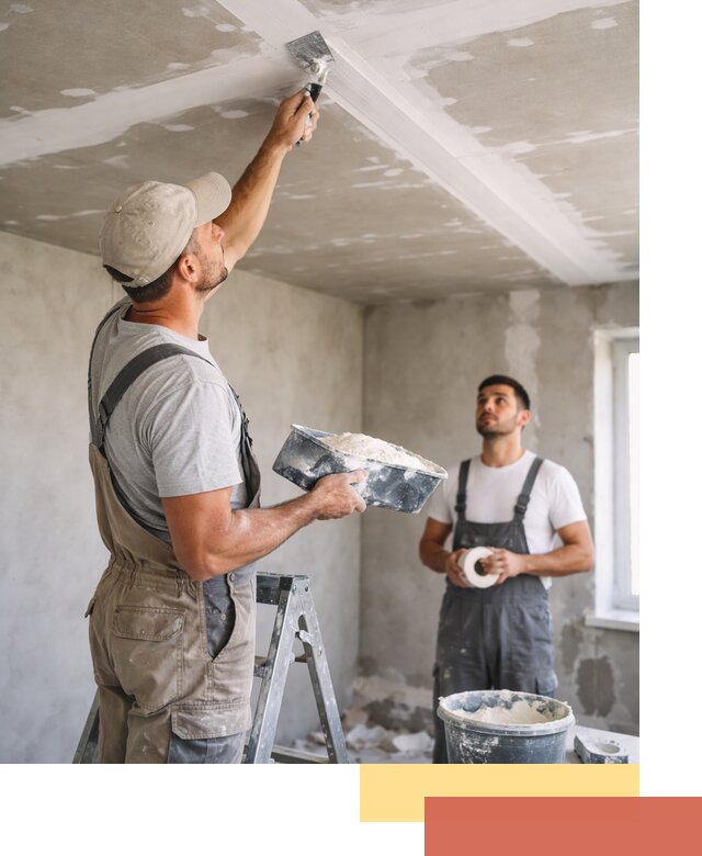 Обработка швов потолка ГКЛ в Ленинске-Кузнецком: качественная заделка и шпатлевка