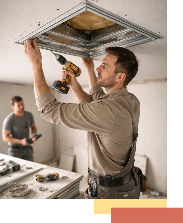 Монтаж люка в потолок из ГКЛ в Ленинске-Кузнецком