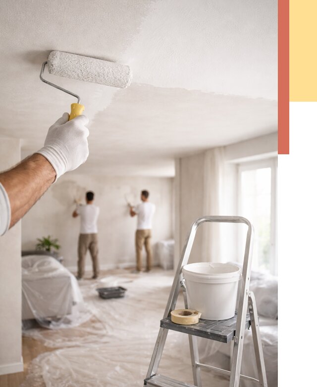 Покраска потолка акриловой краской в Ленинске-Кузнецком от 2555 руб. | ОТДЕЛОЧНИК-Лнн