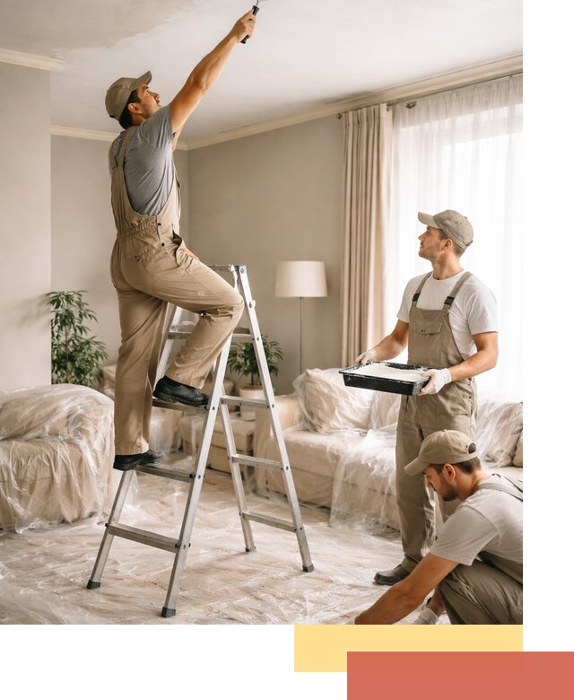 Покраска потолков акриловой краской в Ленинске-Кузнецком качественно и быстро