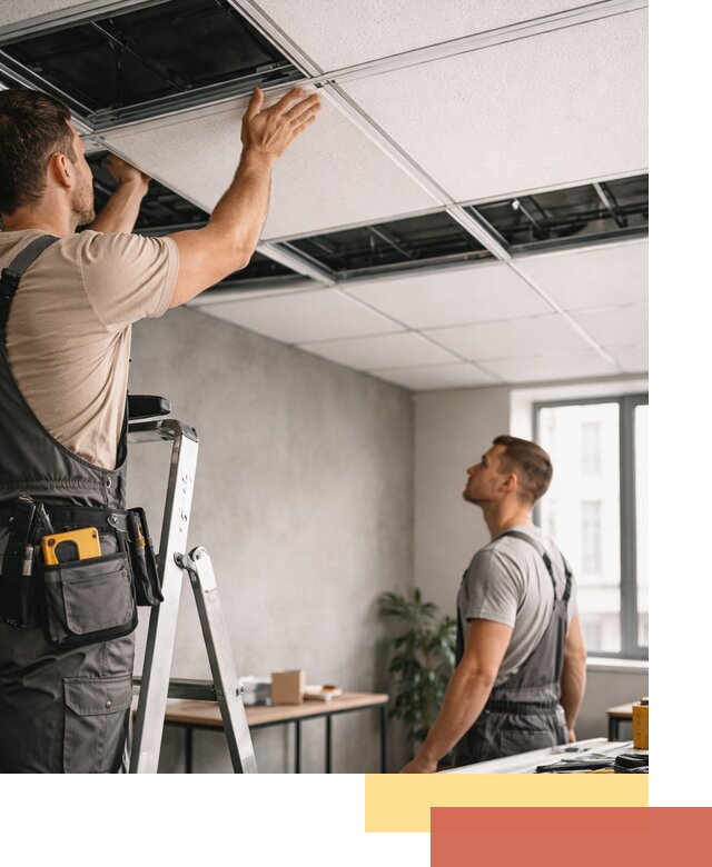 Монтаж потолочной плитки в Ленинске-Кузнецком качественно и в срок