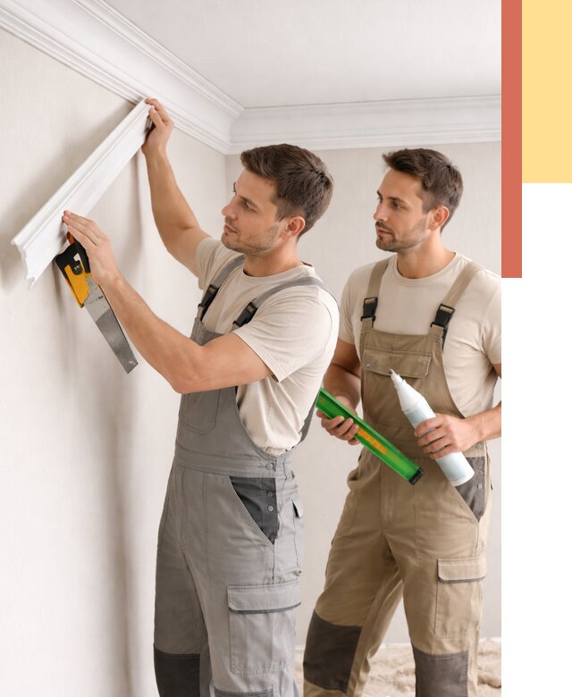 Монтаж потолочного плинтуса в Ленинске-Кузнецком от 2351 руб. — быстро и недорого | ОТДЕЛОЧНИК-Лнн