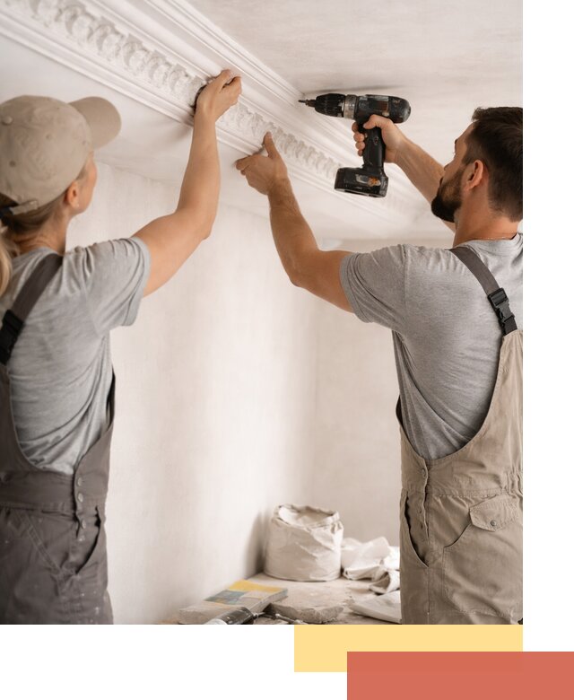 Профессиональный монтаж лепнины на потолок в Ленинске-Кузнецком