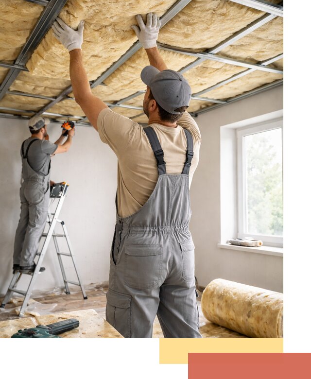 Утепление потолка под ключ в Ленинске-Кузнецком качественно и быстро