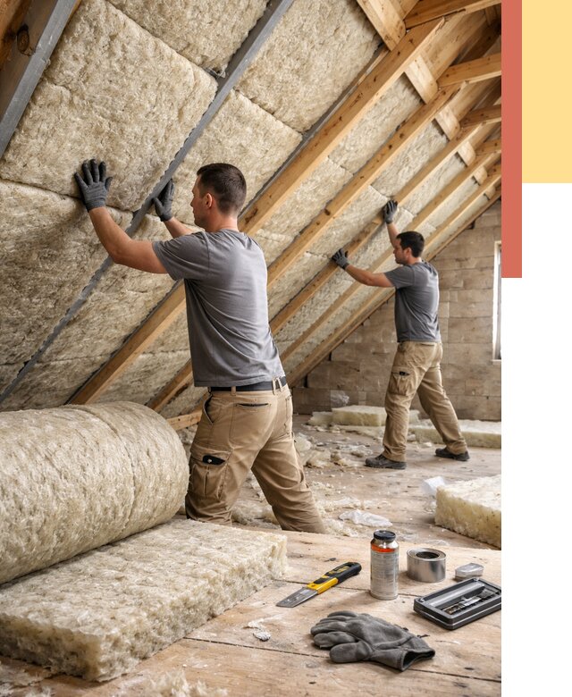 Утепление потолка минватой в Ленинске-Кузнецком от 1482 руб. — быстро и недорого | ОТДЕЛОЧНИК-Лнн