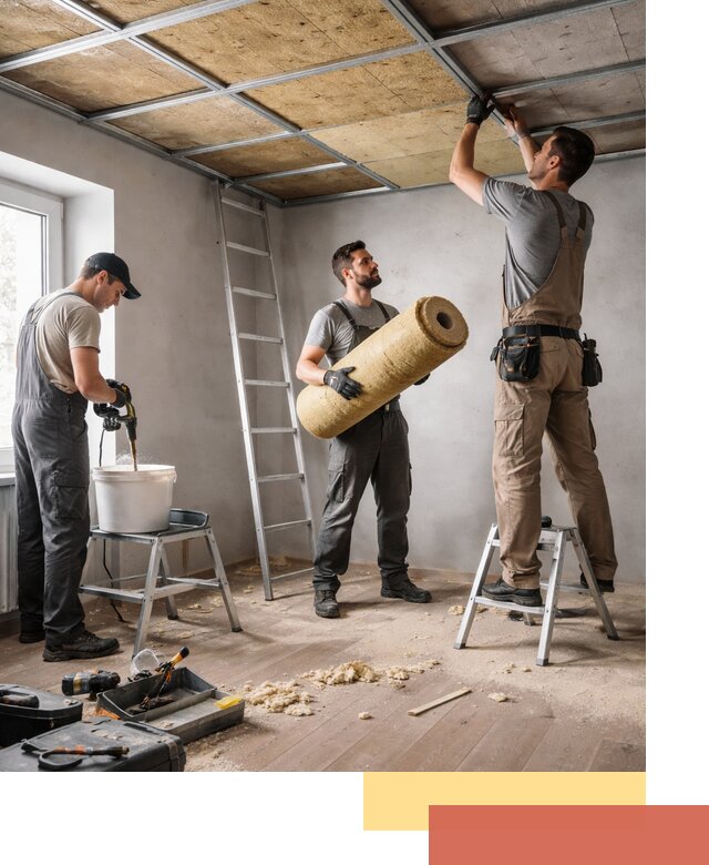 Шумоизоляция потолка в Ленинске-Кузнецком: профессиональный монтаж и отделка