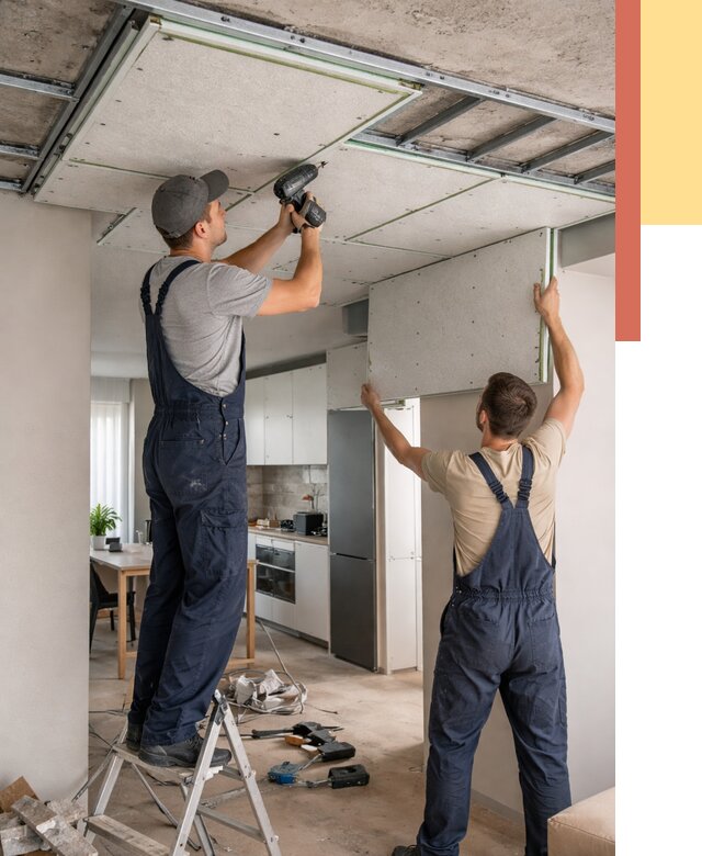 Шумоизоляция потолка панелями зипс в Ленинске-Кузнецком от 1891 руб. под ключ | ОТДЕЛОЧНИК-Лнн